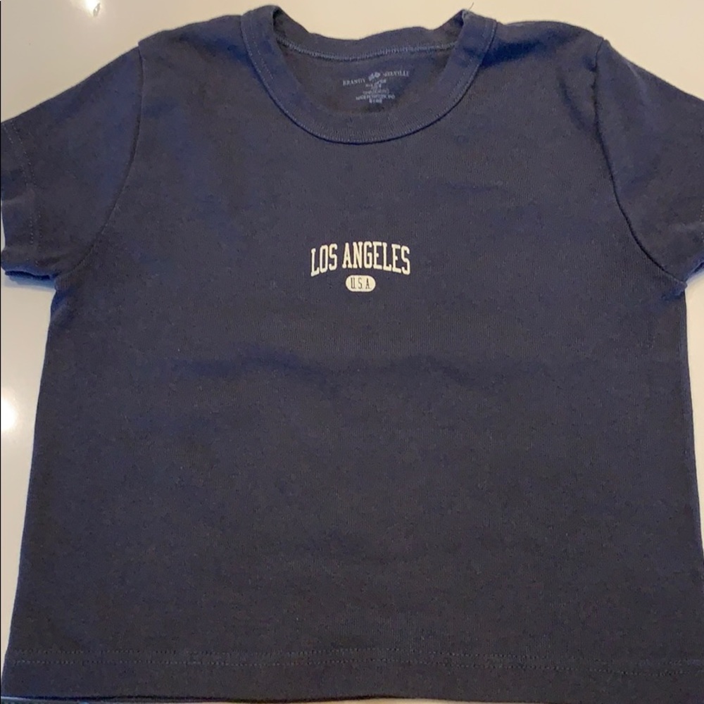 Brandy Melville Cropped TShirt Blue XS